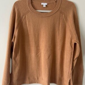 J. Jill Camel Brown Crewneck Sweater
